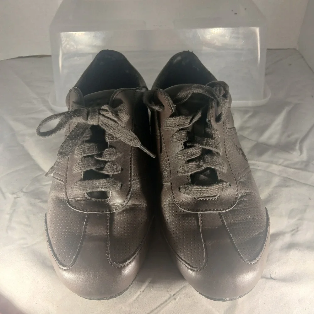 Polo Ralph Lauren‎ Bentwinds Mens Brown Leather Sneakers Shoes 0862 Size 10D
